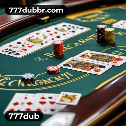 App 777dub para iOS e Android — interface mobile, login biométrico e PIX integrado
